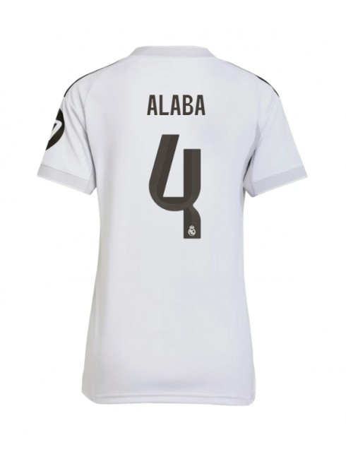Real Madrid David Alaba #4 Replika Hemmakläder Dam 2025-26 Kortärmad Real Madrid David Alaba #4 Replika Hemmakläder Dam 2025-26 Kortärmad